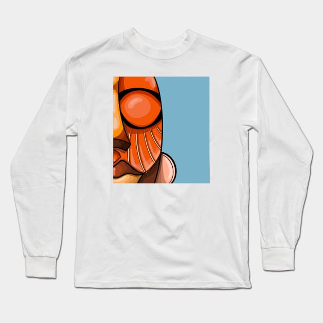 AFRO MASK (peeky) Long Sleeve T-Shirt by NEXT OF KING